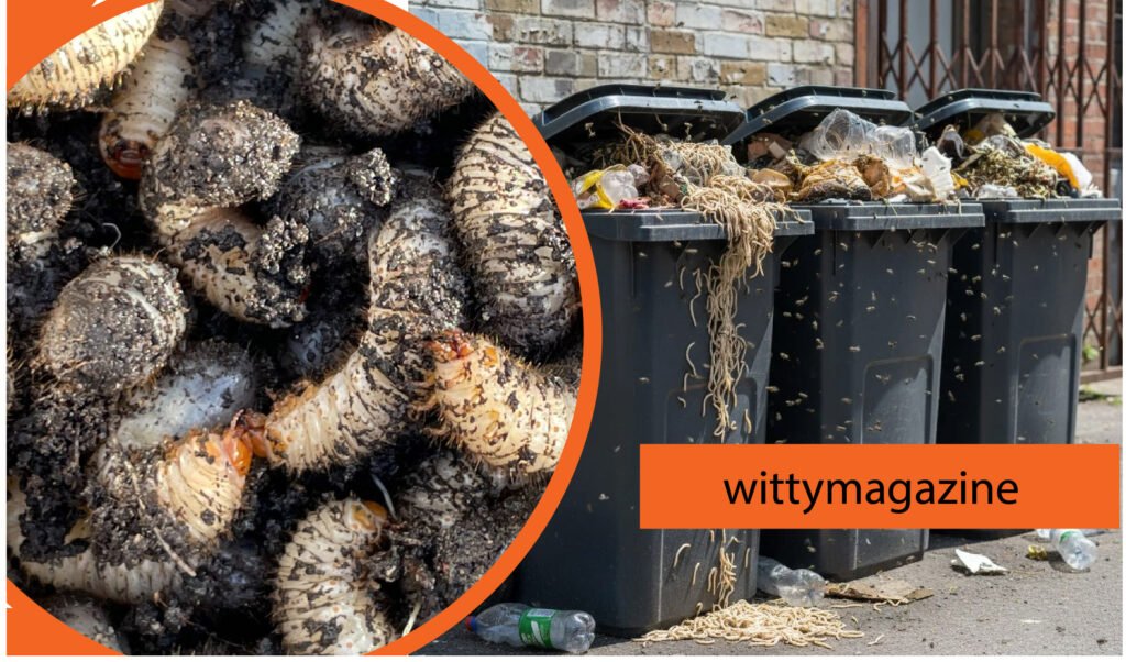 maggots wheelie bins hot weather