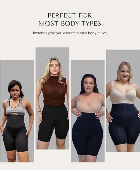 SHAPELLX Shapewear for Women Tummy Control Shorts High Waisted Seamless Slimming Girdle Underwear